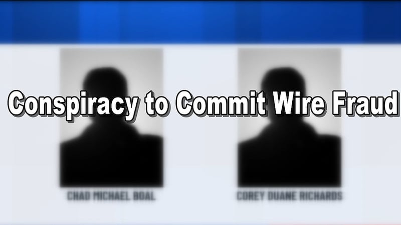 A federal grand jury has indicted Chad Michael Boal of Burlington and Cory Duane Richards of...