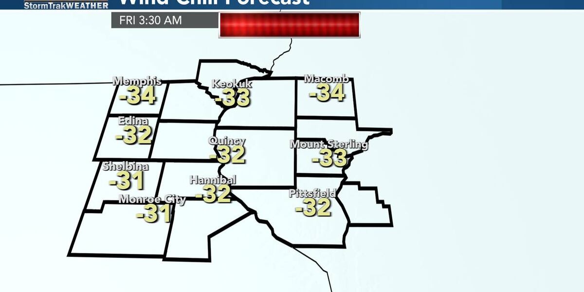 Wgem Map Extreme Cold and Blowing Snow