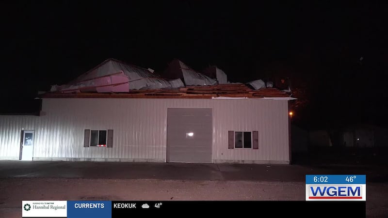 Donnellson, IA, body shop storm damage