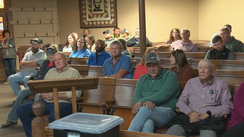 Pike County board members fiercely debated their budget during a hearing over a proposed...
