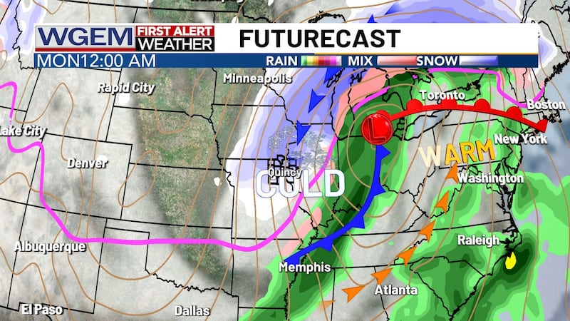 Some snow looks possible based on current guidance