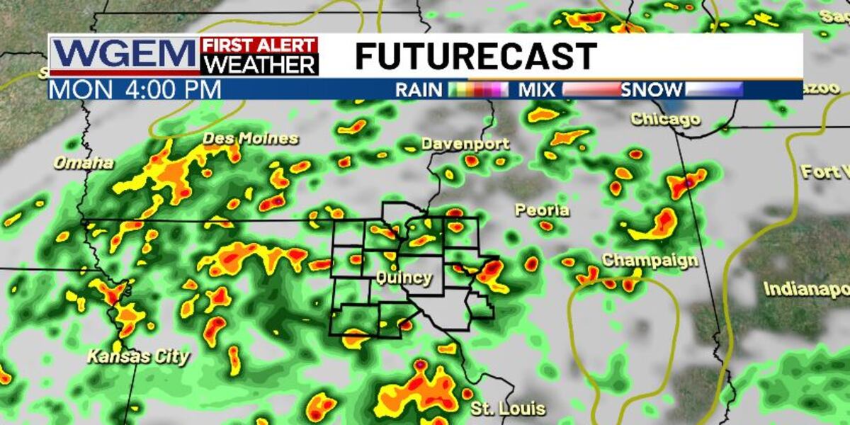 Fairly active weather pattern through Thursday