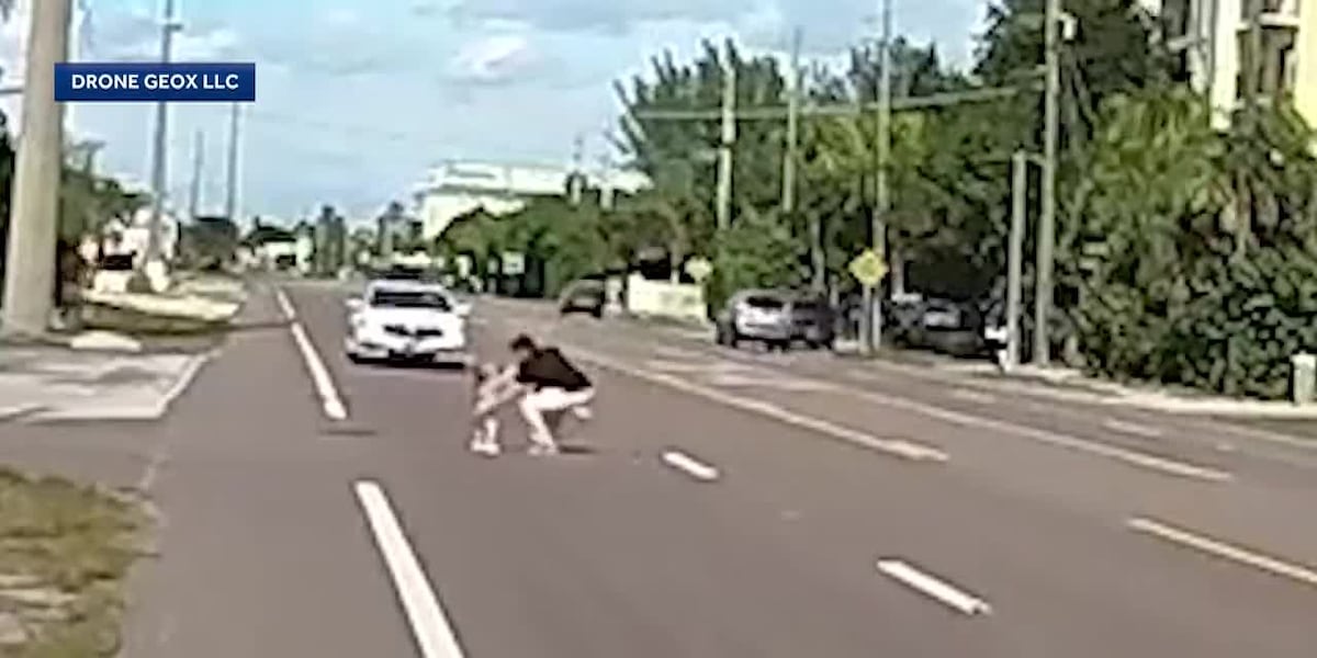 I was terrified': Man rescues wandering toddlers from busy ...