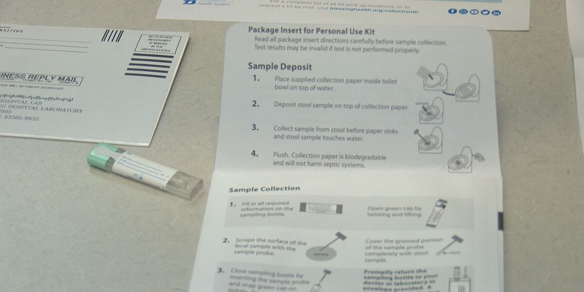 Colon Testing Ad Blessing offering take-home colorectal cancer screening kits