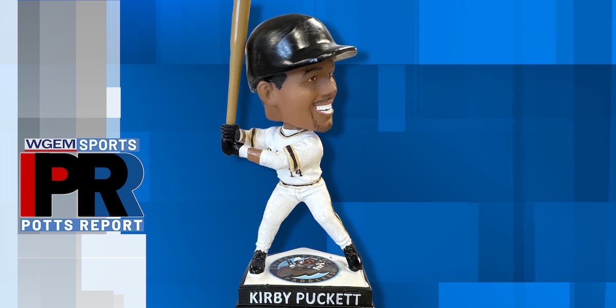 Doggy Paddlers celebrate Quincy baseball history with bobblehead of former Rivermen Kirby Puckett