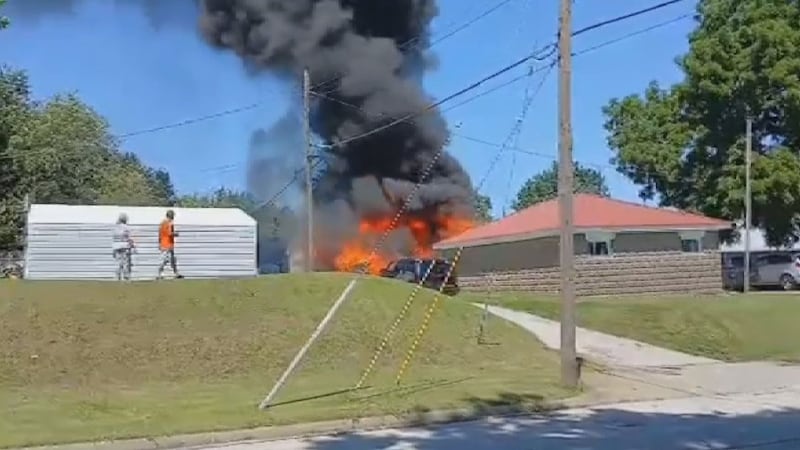 Chestnut garage fire