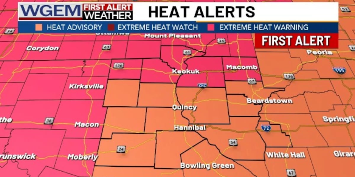 Hot & excessively humid conditions will be a prolonged event