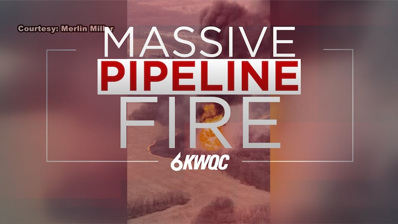 Massive pipeline fire causes large emergency response