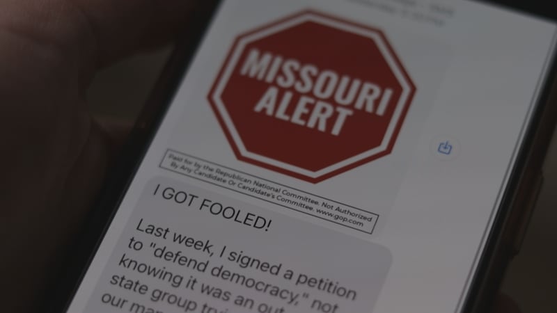 A text blast funded by the Republican National Committee encourages people to withdraw their...