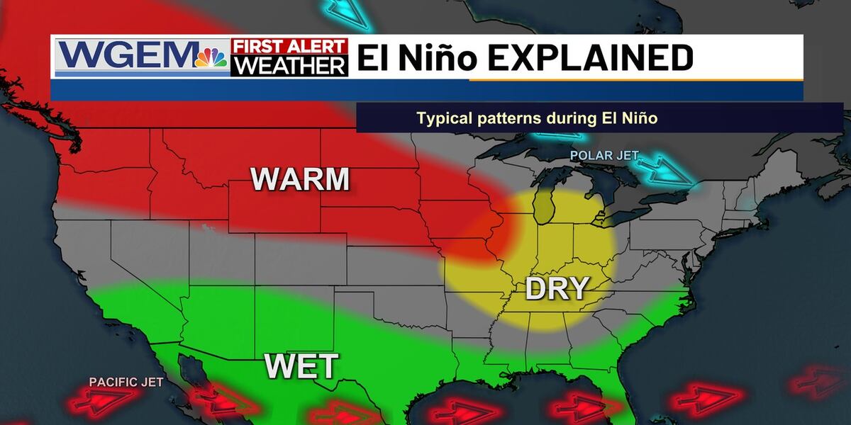 Wgem Map Warmer and drier than normal