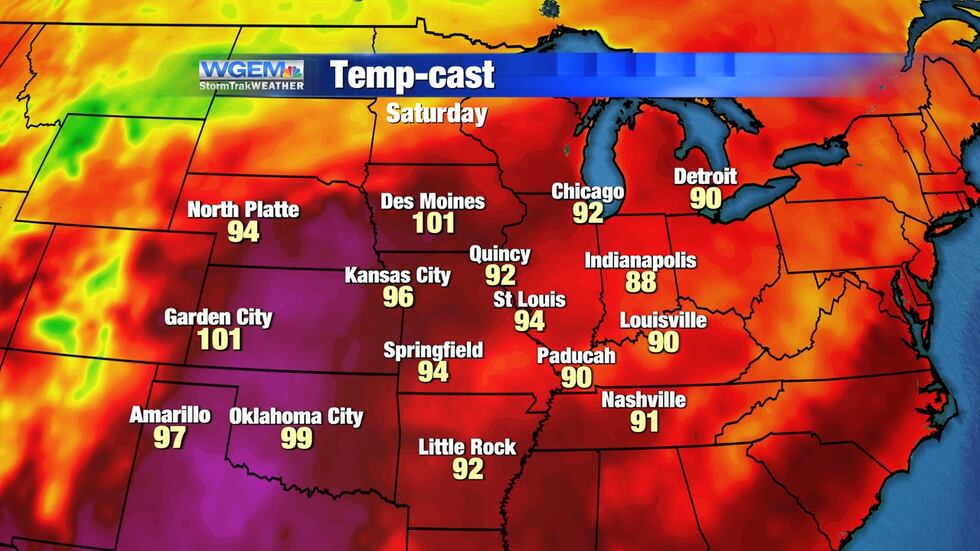 Temperature Weekend Temperatures still warm for the weekend