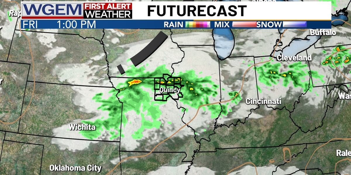 Wgem Map A Few Showers and Thunderstorms Friday, Then a Cold Front Saturday Night