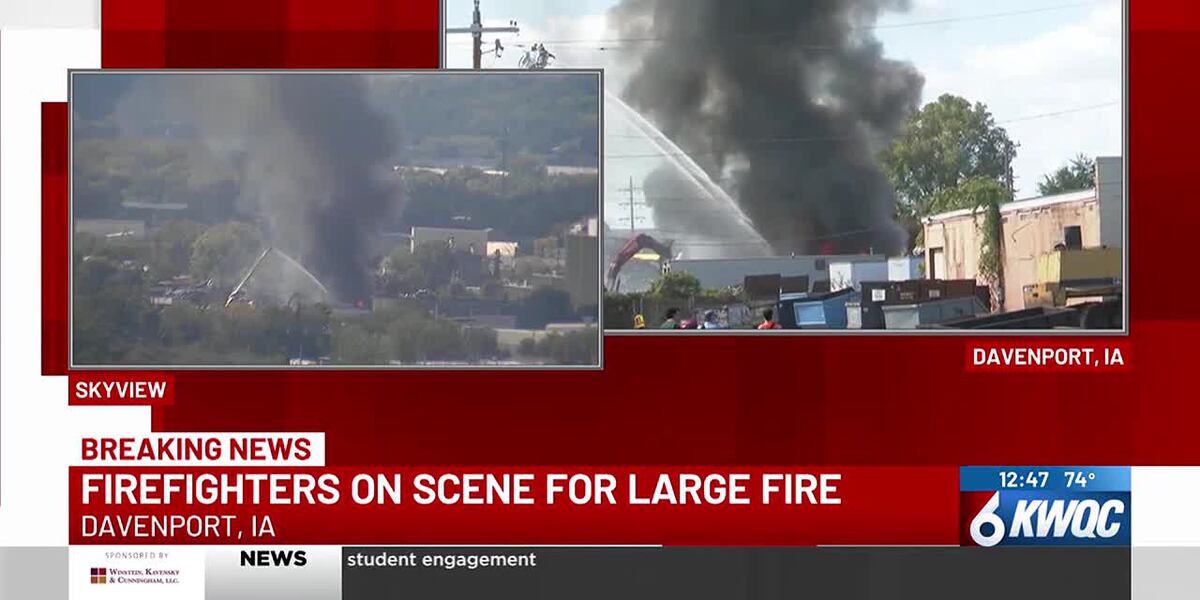Firefighter battle blaze at Midwest Recyclers - WGEM